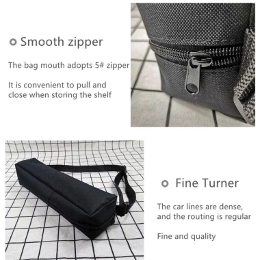 Tripod Đứng Túi FLOW Đen Gập Gọn, Du Lịch Di Động, Phụ Kiện Túi Đeo Vai chụp ảnh
