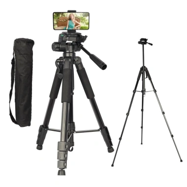 Tripod F-180ST Điện Thoại & Chân Máy Ảnh 360 Quay Chắc Chắn 55-180cm - 265k