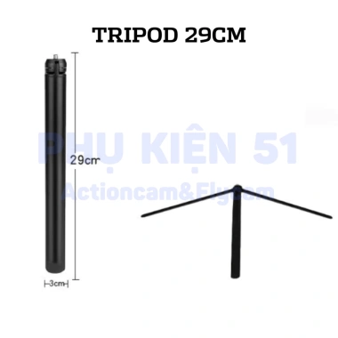 Tripod gấp gọn hợp kim nhôm ốc 1/4 - chịu tải 3kg, cho máy ảnh gimbal, chỉ 129k