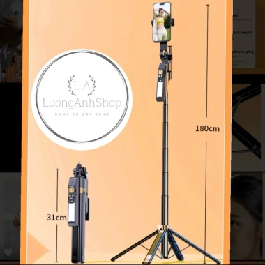 Tripod LATECH CL12 xoay 360 độ tự động, gập gọn 30cm, kèm remote, túi - giá 629.000 VND