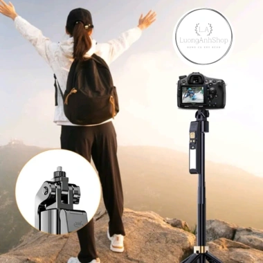 Tripod LATECH CL12 xoay 360 độ tự động, gập gọn 30cm, kèm remote, túi - giá 629.000 VND