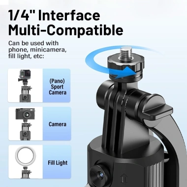 Tripod MagSafe GM35 Pro 3 chân 1.8m, kẹp phone xoay 360°, Bluetooth, giảm giá 339k