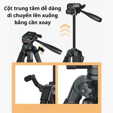 Tripod máy ảnh cao cấp - Chân 200cm chuyên nghiệp, tương thích đa thiết bị, giá chỉ 249.000₫ 2 Tripod máy ảnh cao cấp - Chân 200cm chuyên nghiệp, tương thích đa thiết bị, giá chỉ 249.000₫ 2