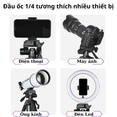 Tripod máy ảnh cao cấp - Chân 200cm chuyên nghiệp, tương thích đa thiết bị, giá chỉ 249.000₫