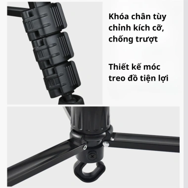 Tripod máy ảnh cao cấp - Chân 200cm chuyên nghiệp, tương thích đa thiết bị, giá chỉ 249.000₫