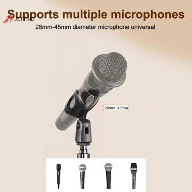 Tripod Micro Boom JETTING 1.7‑2.1m, Chân Đế 66cm, Tay Chữ Thập, Kẹp & Giá Đỡ Samsung Xiaomi 3