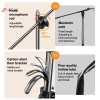 Tripod Micro Boom JETTING 1.7‑2.1m, Chân Đế 66cm, Tay Chữ Thập, Kẹp & Giá Đỡ Samsung Xiaomi 8
