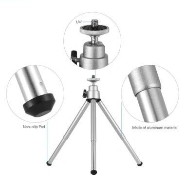 Tripod Mini Gập Gọn cho Máy Ảnh Kỹ Thuật Số - Độ Bền Cao, Giá Chỉ 46.000₫ 6 Tripod Mini Gập Gọn cho Máy Ảnh Kỹ Thuật Số - Độ Bền Cao, Giá Chỉ 46.000₫ 6