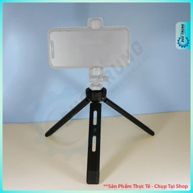 Tripod mini kim loại gấp gọn, đầu chuyển 1/4 inch, tải 5kg - phù hợp webcam, camera, DSLR, máy chiếu