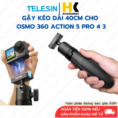 Tripod mini Telesin ngàm Osmo 360 cho Action 5/4/3 - Nhỏ gọn, chỉ 439.000₫
