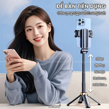 Tripod Mini UCHUU - Gậy Selfie Gấp Gọn Livestream, Điện Thoại Phim, Giá 146k 6