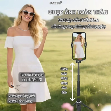 Tripod Mini UCHUU - Gậy Selfie Gấp Gọn Livestream, Điện Thoại Phim, Giá 146k 7