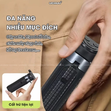 Tripod Mini UCHUU - Gậy Selfie Gấp Gọn Livestream, Điện Thoại Phim, Giá 146k 9