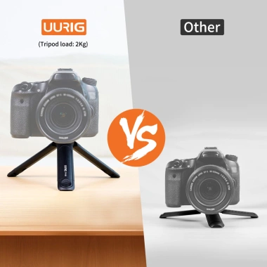 Tripod Mini Uurig TP05 – Chân Máy Ảnh Cầm Tay, Selfie, Webcam Bàn, Đinh 1/4 cho DSLR & Điện Thoại 6