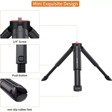 Tripod Mini UURIG TP05 - Chân Máy Để Bàn, Gậy Tự Sướng Nhẹ Nhàng, Tương Thích 1/4 inch Cho Vlog và Chụp Ảnh Giá 85.000