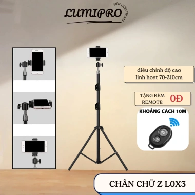 Tripod selfie livestream 360 độ - Chây quay, chụp ảnh, kẹp điện thoại 20.000 VND