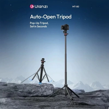Tripod tự động mở Ulanzi MT-80 – 2m, chân máy máy ảnh & điện thoại, giá 770.000₫