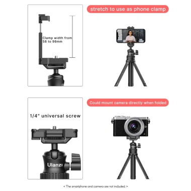 Tripod Ulanzi MT-34 - Chân Xoay 360 Máy Ảnh & Điện Thoại, Chính Hãng, Giá 269k