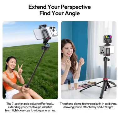 Tripod Ulanzi MT-44 & MT-44B 150cm, tải 1.5kg, nhựa ABS - Giá ưu đãi 411.000₫ 8 Tripod Ulanzi MT-44 & MT-44B 150cm, tải 1.5kg, nhựa ABS - Giá ưu đãi 411.000₫ 8