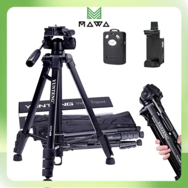 Tripod Yunteng VCT 668 – Chân Máy Ảnh, Kẹp Vặn, Remote Bluetooth, Túi Đựng, Giá 579k