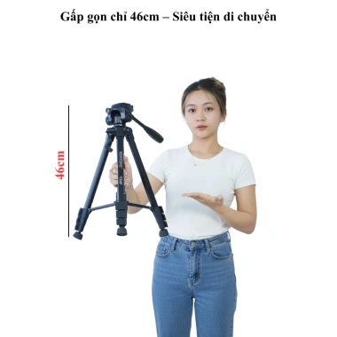 Tripod Yunteng VCT 668 – Chân Máy Ảnh, Kẹp Vặn, Remote Bluetooth, Túi Đựng, Giá 579k