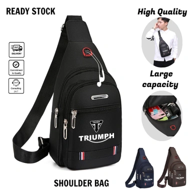 Triumph Túi Đeo Ngực Xe Máy Chống Thấm Nước, Nhẹ, Nhiều Ngăn, Dây Điều Chỉnh Biker Du Lịch 9