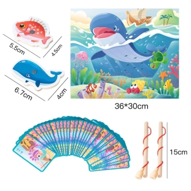 Trò chơi câu cá từ tính NAMSHEVA – Đồ chơi Montessori gỗ thông minh, tương tác cha con, học tại nhà 79.090₫ 3 Trò chơi câu cá từ tính NAMSHEVA – Đồ chơi Montessori gỗ thông minh, tương tác cha con, học tại nhà 79.090₫ 3
