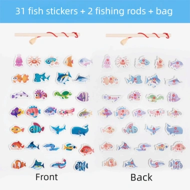 Trò chơi câu cá từ tính NAMSHEVA – Đồ chơi Montessori gỗ thông minh, tương tác cha con, học tại nhà 79.090₫
