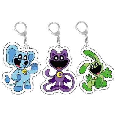 Trò Chơi Poppy Mỉm Cười Critters Catnap Móc Chìa Khóa Dây Acrylic, Giá 15.500₫