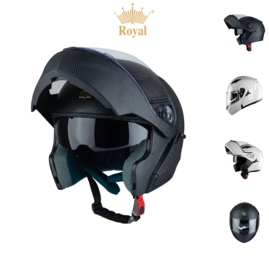 TRỢ GIÁ Mũ Fullface Lật Hàm 2 Kính Royal M179 - Chính Hãng, Bảo Hành 12 Tháng, Giá 669.000 VND