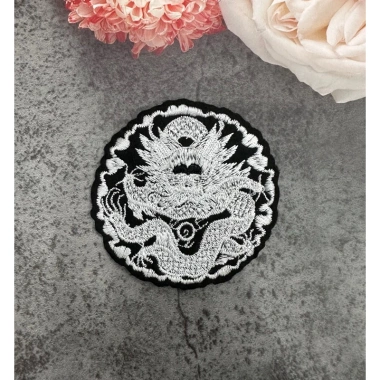 Tròn rồng thêu gắn áo dài - Sticker logo patch ủi nhiệt, bền, giá chỉ 11.000₫ 6