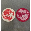 Tròn thêu rồng phượng gắn áo dài ủi nhiệt sticker logo patch Giá chỉ 14.900 VND 2