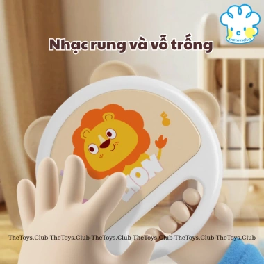 Trống Cầm Tay Lục Lạc Cho Bé 10 Tháng - Đồ Chơi Giáo Dục Sớm, Nhạc Cụ Gõ, Giá Ưu Đãi 6 Trống Cầm Tay Lục Lạc Cho Bé 10 Tháng - Đồ Chơi Giáo Dục Sớm, Nhạc Cụ Gõ, Giá Ưu Đãi 6