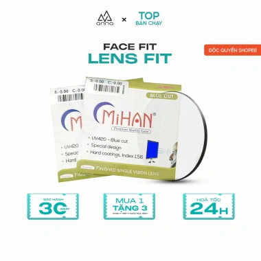 Tròng kính cận ANNA 0-6 độ, chống ánh sáng xanh, tia UV, chỉ 150.000đ