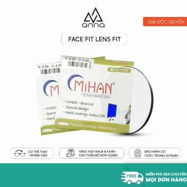 Tròng kính cận ANNA 0-6 độ, chống ánh sáng xanh, tia UV, chỉ 150.000đ