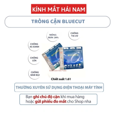 Tròng kính cận loạn viễn HAINAM EYEWEAR chống UV và ánh sáng xanh - 150.000₫