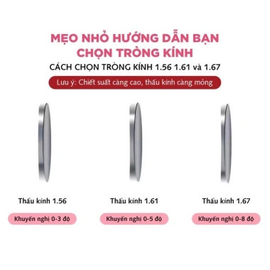Tròng kính cận loạn viễn HAINAM EYEWEAR chống UV và ánh sáng xanh - 150.000₫