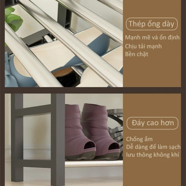 Troy House Kệ Để Giày Gấp Gọn Đa Năng 3-5 Tầng Bền Đẹp, Giá Chỉ 67.900 VND