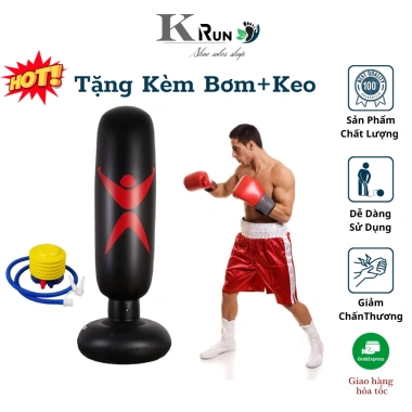 Trụ Đấm Bốc Boxing Tự Đứng Bơm Hơi, Cao Su Bền – Dành Cho Trẻ Em & Người Lớn, Tập Tại Nhà, Giá 135.000₫ Trụ Đấm Bốc Boxing Tự Đứng Bơm Hơi, Cao Su Bền – Dành Cho Trẻ Em & Người Lớn, Tập Tại Nhà, Giá 135.000₫
