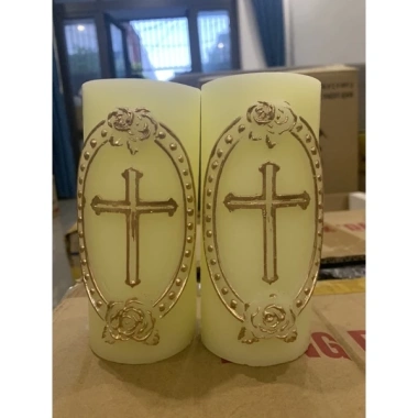 Trụ nến Thánh Giá Công Giáo, đèn cầy nhà thờ cao cấp, giảm giá 125.000đ 2 Trụ nến Thánh Giá Công Giáo, đèn cầy nhà thờ cao cấp, giảm giá 125.000đ 2