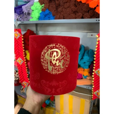 Trụ nhung size to cắm hoa Tết 2.024 - Tết Phúc Lộc, giảm giá 22% chỉ 10.000 VND