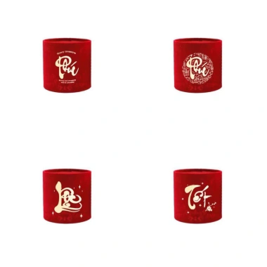 Trụ nhung size to cắm hoa Tết 2.024 - Tết Phúc Lộc, giảm giá 22% chỉ 10.000 VND
