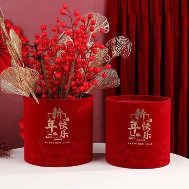 Trụ nhung size to cắm hoa Tết 2.024 - Tết Phúc Lộc, giảm giá 22% chỉ 10.000 VND