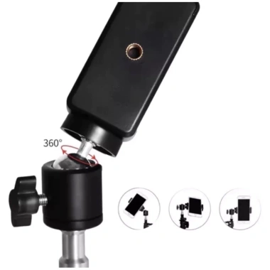 Trục Xoay 360 Kẹp Giá Đỡ Điện Thoại Gắn Chân Tripod 2m1 5.830 Quay Video Toktok Chụp Hình Giá 35.280đ 6