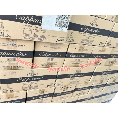 Trung Nguyên Legend Cappuccino Hazelnut Mocha Coconut 12 que 18gr - Thùng 12 hộp - 1tr 7 Trung Nguyên Legend Cappuccino Hazelnut Mocha Coconut 12 que 18gr - Thùng 12 hộp - 1tr 7