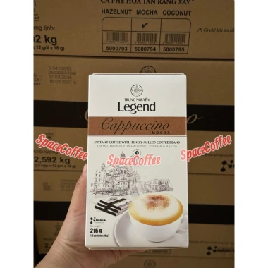 Trung Nguyên Legend Cappuccino Hazelnut Mocha Coconut 12 que 18gr - Thùng 12 hộp - 1tr