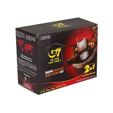 Trung Nguyên Legend G7 2in1 Đen Có Đường - Hộp 15 Gói 16gr, Giá chỉ 75.900đ (Giá gốc 92.598đ)