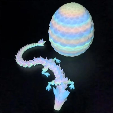Trứng Rồng Pha Lê 3D - Tạo Hình Rồng Đầy Màu, Quà Tặng Sưu Tập Trẻ và Người Lớn - 99.065₫