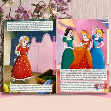 Truyện tranh cổ tích Cô Bé Lọ Lem song ngữ Việt Anh - Giá ưu đãi 16.000 VND 3