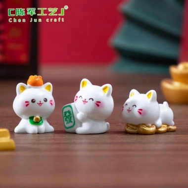 TT2.419 Set 5 mix mèo chiêu tài nhựa resin mini Trang trí tiểu cảnh chỉ 19.500₫ 3